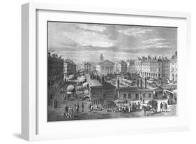 Covent Garden Market, C1820-null-Framed Giclee Print