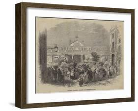 Covent Garden Market on Christmas Eve-William Henry Pike-Framed Giclee Print
