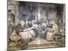 Covent Garden Scene - Women Workers Seated, C1862-1935-Francis William Lawson-Mounted Giclee Print