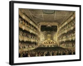 Covent Garden Theatre, 1808, from 'Ackermann's Microcosm of London' Engraved by J. Bluck…-T. & Pugin Rowlandson-Framed Giclee Print