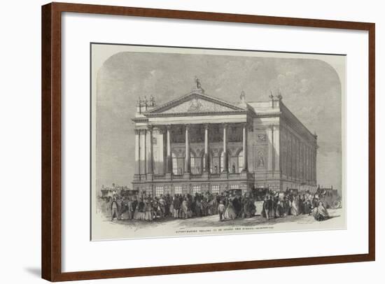 Covent-Garden Theatre, to Be Opened This Evening-null-Framed Giclee Print