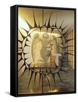 Coventry Cathedral - the Chapel of Christ in Gethsemane, Archangel with Three Sleeping Diciples-null-Framed Stretched Canvas