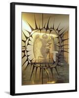 Coventry Cathedral - the Chapel of Christ in Gethsemane, Archangel with Three Sleeping Diciples-null-Framed Giclee Print