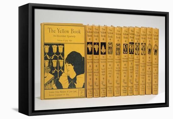 Cover and Spine Designs for 'The Yellow Book', Volumes II-XIII, published 1894-97-Aubrey Beardsley-Framed Stretched Canvas