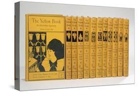 Cover and Spine Designs for 'The Yellow Book', Volumes II-XIII, published 1894-97-Aubrey Beardsley-Stretched Canvas