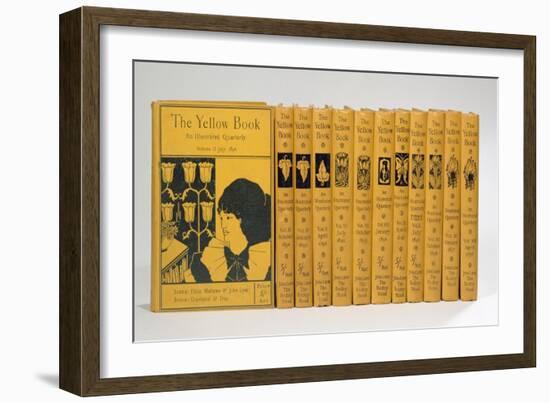 Cover and Spine Designs for 'The Yellow Book', Volumes II-XIII, published 1894-97-Aubrey Beardsley-Framed Giclee Print