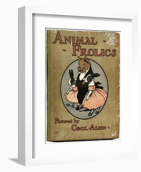 Cover Design, Animal Frolics-null-Framed Art Print