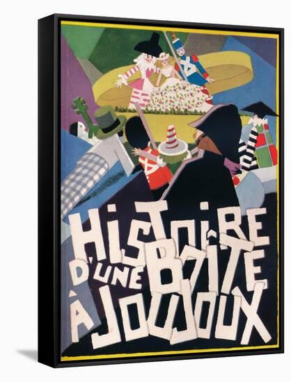 Cover Design by Andre Helle for Histoire Dune Boite a Joujoux, 1926, (1929)-Andre Helle-Framed Stretched Canvas