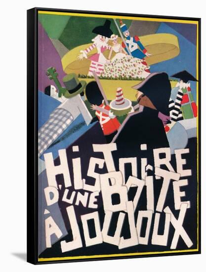 Cover Design by Andre Helle for Histoire Dune Boite a Joujoux, 1926, (1929)-Andre Helle-Framed Stretched Canvas