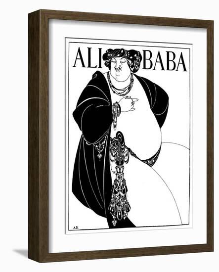 Cover Design for Ali Baba, 1897-Aubrey Beardsley-Framed Giclee Print