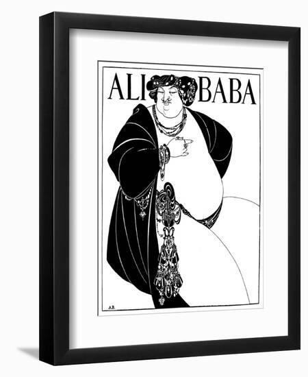 Cover Design for Ali Baba, 1897-Aubrey Beardsley-Framed Premium Giclee Print
