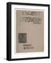 Cover Design for Kazimir Malevich's Catalogue Suprematism: 34 Drawings , 1920 (Litho)-Kazimir Severinovich Malevich-Framed Giclee Print