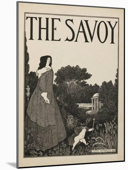 Cover design for No1 of The Savoy from a book of fifty drawings, 1897 drawing-Aubrey Beardsley-Mounted Giclee Print