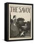 Cover design for No1 of The Savoy from a book of fifty drawings, 1897 drawing-Aubrey Beardsley-Framed Stretched Canvas