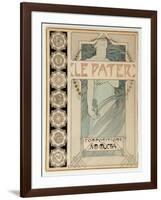 Cover Design for the Illustrated Edition Le Pater-Alphonse Mucha-Framed Giclee Print