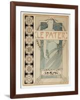 Cover Design for the Illustrated Edition Le Pater-Alphonse Mucha-Framed Giclee Print
