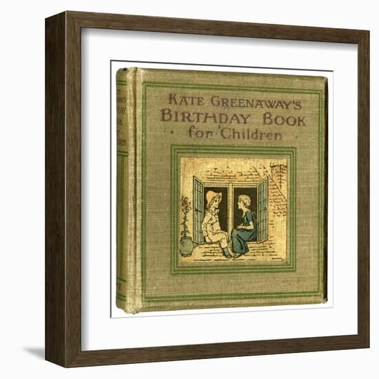 Cover Design, Kate Greenaway's Birthday Book for Children-Kate Greenaway-Framed Art Print