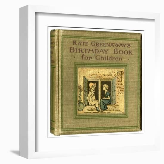 Cover Design, Kate Greenaway's Birthday Book for Children-Kate Greenaway-Framed Art Print