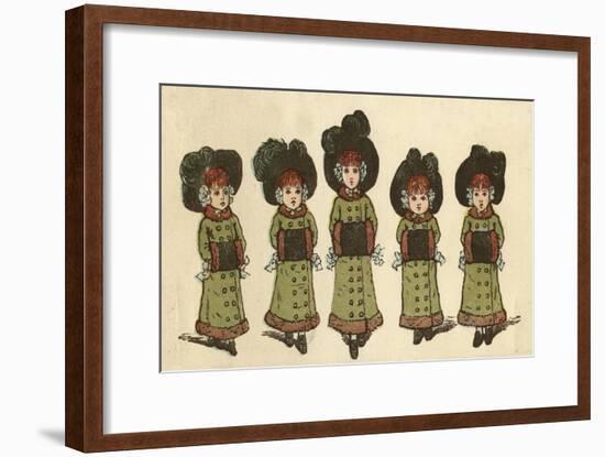 Cover Design, the Little Folks Painting Book, Greenaway-Kate Greenaway-Framed Art Print