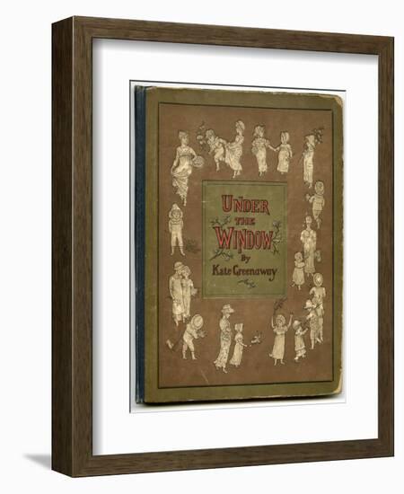 Cover Design, under the Window-Kate Greenaway-Framed Art Print