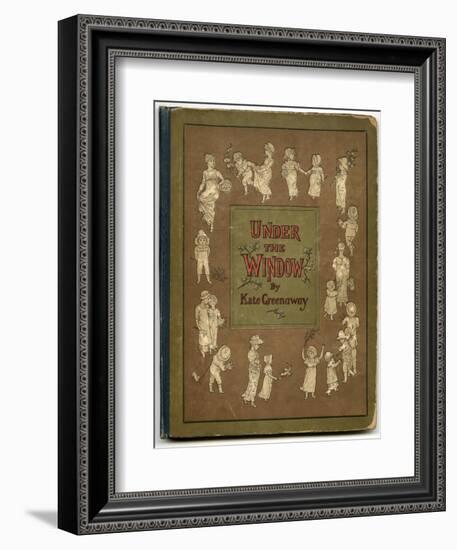 Cover Design, under the Window-Kate Greenaway-Framed Art Print