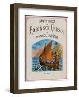 Cover for Adventures of Robinson Crusoe-null-Framed Giclee Print