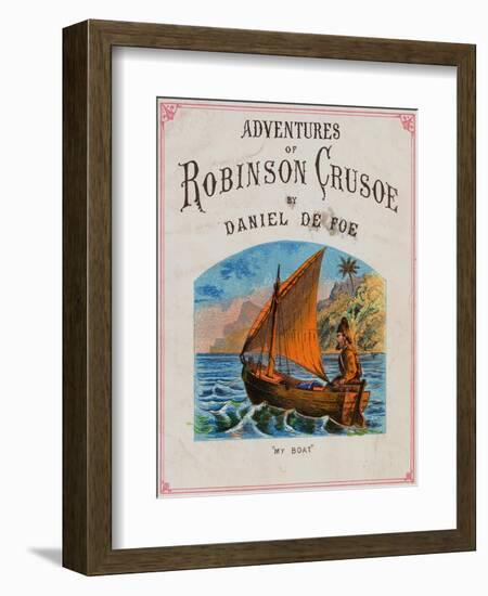 Cover for Adventures of Robinson Crusoe-null-Framed Giclee Print