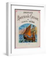 Cover for Adventures of Robinson Crusoe-null-Framed Giclee Print