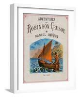 Cover for Adventures of Robinson Crusoe-null-Framed Premium Giclee Print