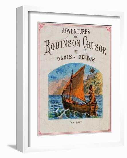 Cover for Adventures of Robinson Crusoe-null-Framed Premium Giclee Print