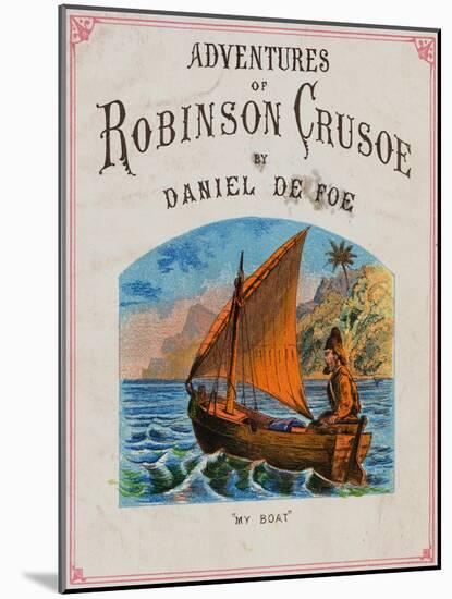 Cover for Adventures of Robinson Crusoe-null-Mounted Premium Giclee Print