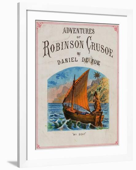 Cover for Adventures of Robinson Crusoe-null-Framed Giclee Print