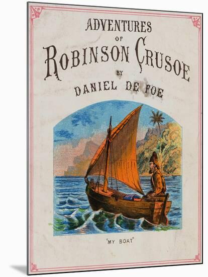 Cover for Adventures of Robinson Crusoe-null-Mounted Giclee Print