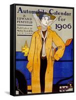 Cover for Automobile Calendar of 1906-Edward Penfield-Framed Stretched Canvas