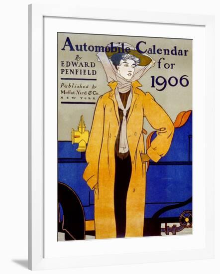 Cover for Automobile Calendar of 1906-Edward Penfield-Framed Art Print