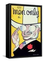 Cover for 'Men Only' Magazine Depicting Harry S. Truman-American School-Framed Stretched Canvas
