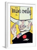 Cover for 'Men Only' Magazine Depicting Harry S. Truman-American School-Framed Giclee Print