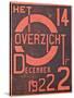 Cover for the December 1922 Issue of the Magazine 'Het Overzicht', 1922 (Lithograph in Colours)-null-Stretched Canvas