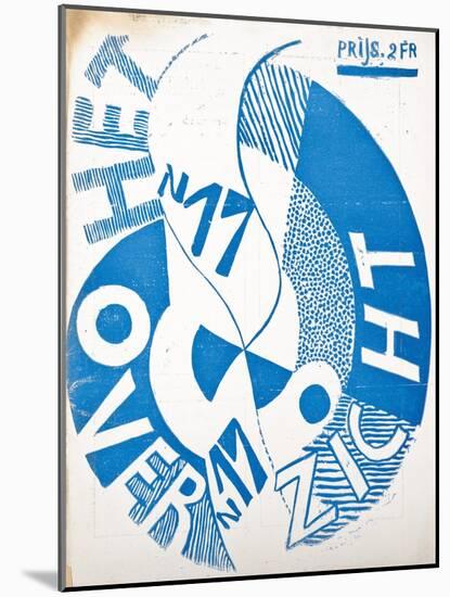 Cover for the Magazine 'Het Overzicht', C. 1922-1925-null-Mounted Giclee Print