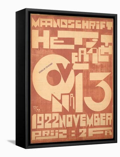 Cover for the November 1922 Issue of the Magazine 'Het Overzicht', 1922-null-Framed Stretched Canvas