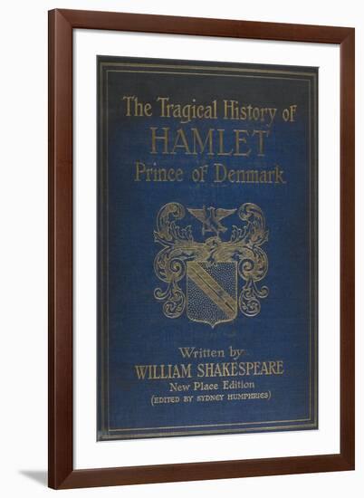 Cover For the Play by Shalespeare, Hamlet. Illustrated With a Coat Of Arms.-null-Framed Giclee Print