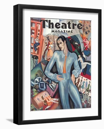 Cover for Theatre Magazine-null-Framed Art Print