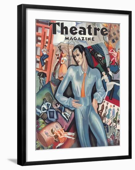 Cover for Theatre Magazine-null-Framed Art Print