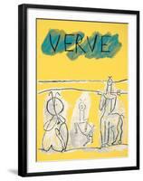 Cover For Verve, c.1951-Pablo Picasso-Framed Serigraph