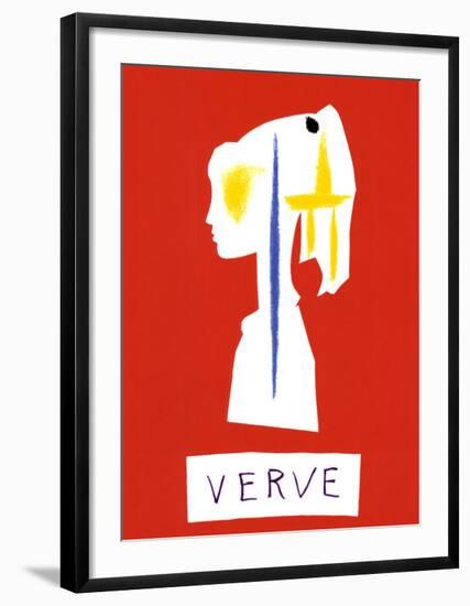 Cover For Verve, c.1954-Pablo Picasso-Framed Serigraph