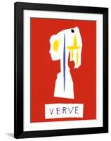 Cover For Verve, c.1954-Pablo Picasso-Framed Serigraph