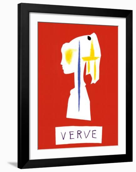 Cover For Verve, c.1954-Pablo Picasso-Framed Serigraph