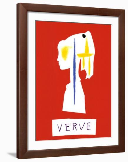 Cover For Verve, c.1954-Pablo Picasso-Framed Serigraph