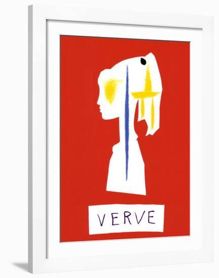 Cover For Verve, c.1954-Pablo Picasso-Framed Serigraph