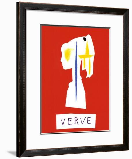 Cover For Verve, c.1954-Pablo Picasso-Framed Art Print